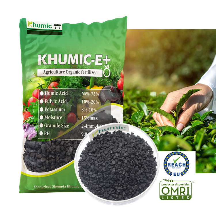 Agriculture Plant use Organic Base  Fertilizer Khumic E+ humic acid granular soil conditioners