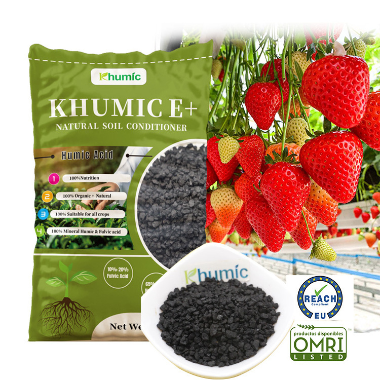 Agriculture Plant use Organic Base  Fertilizer Khumic E+ humic acid granular soil conditioners