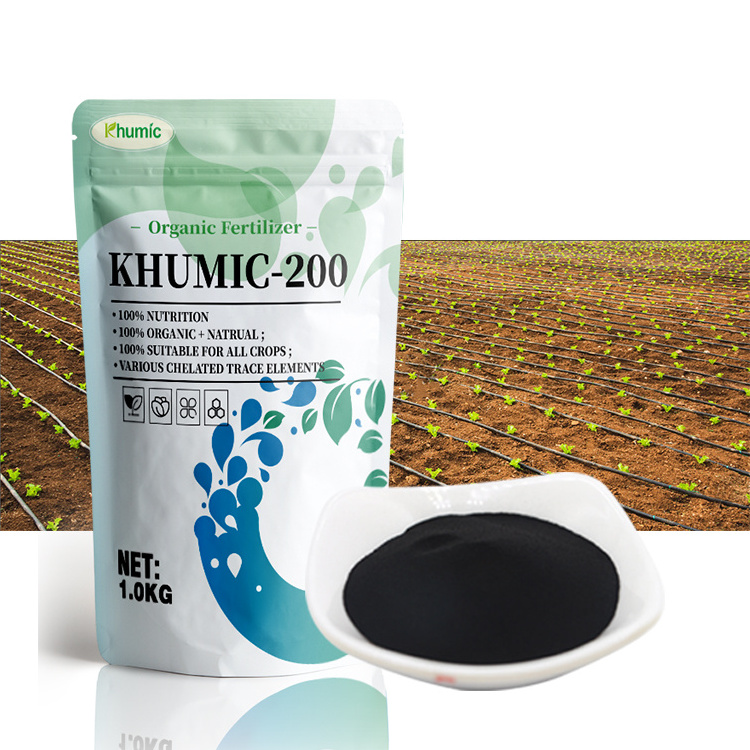 price humic acid with fulvic 15%-20%  powder/flake water soluble agricultural fertilizer super potassium humate