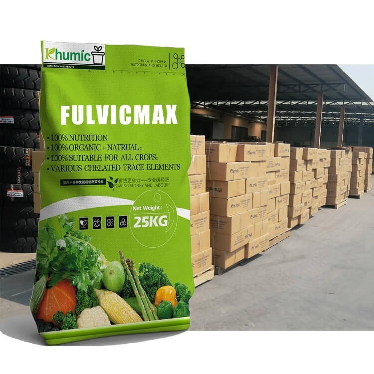 KHUMIC FULVICMAX 100% water soluble black flakes pure natural leonardite organic fertilizer fulvic acid in 1kg 5kg 10kg 25kg bag