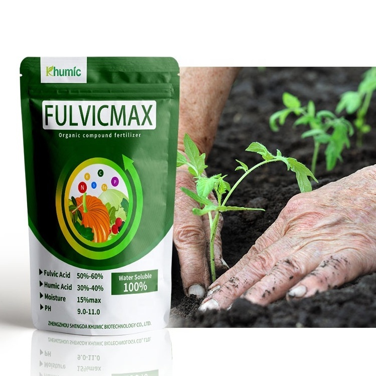 KHUMIC FULVICMAX 100% water soluble black flakes pure natural leonardite organic fertilizer fulvic acid in 1kg 5kg 10kg 25kg bag