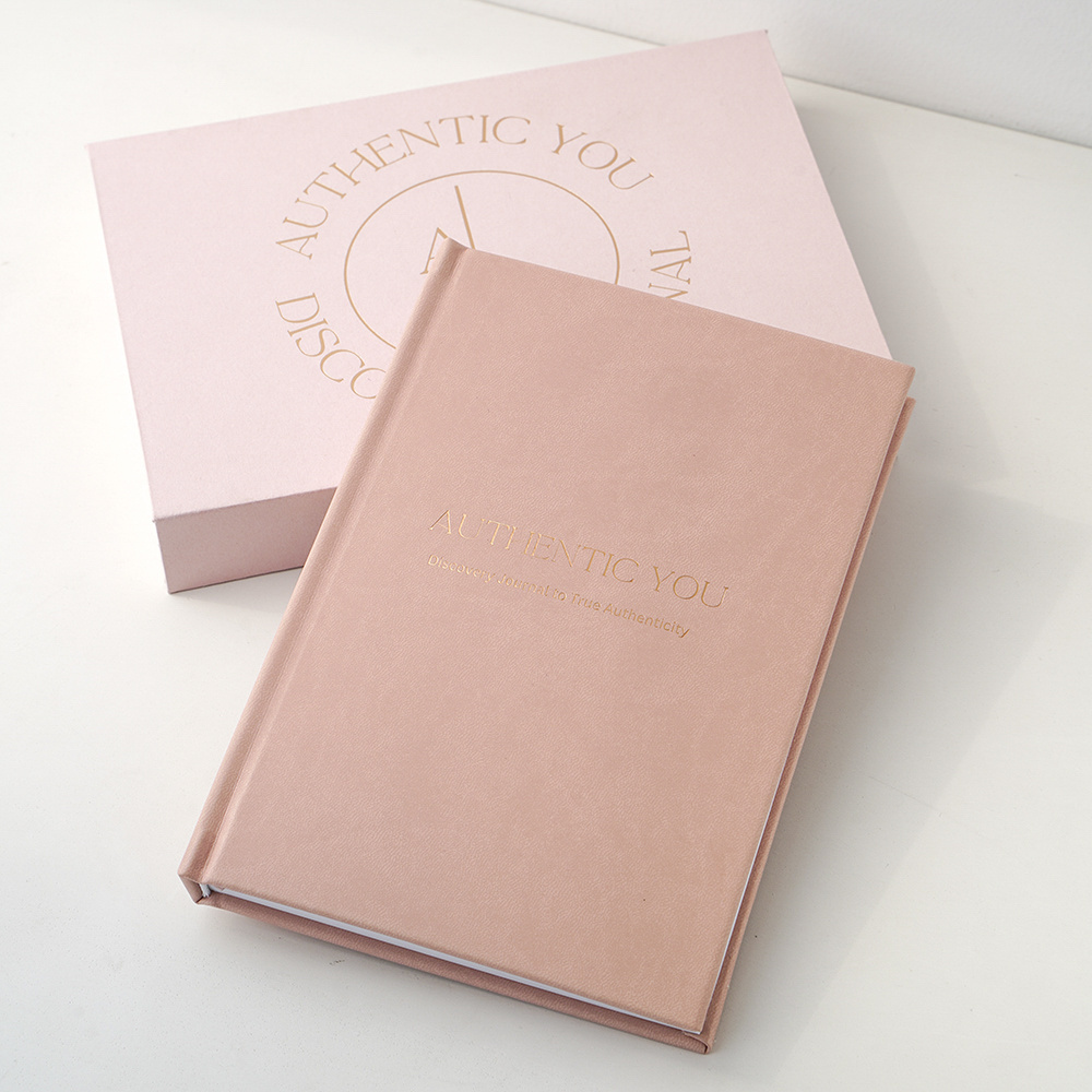 Wholesale Custom A5 Pu Leather Authentic Inspirational Journal Business Notebook Printing With Gift Box