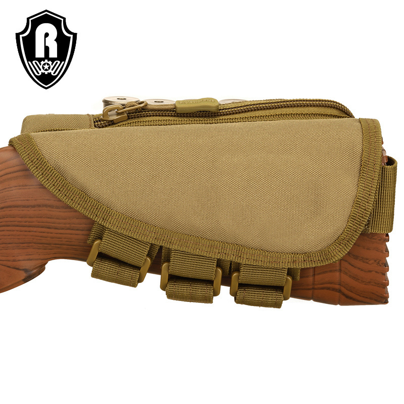 Nylon Tactical Cheek Rest Camo Custom Waterproof Cartridges Carrier Holder Gun Bag Pouch