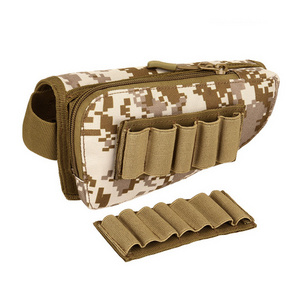 Nylon Tactical Cheek Rest Camo Custom Waterproof Cartridges Carrier Holder Gun Bag Pouch