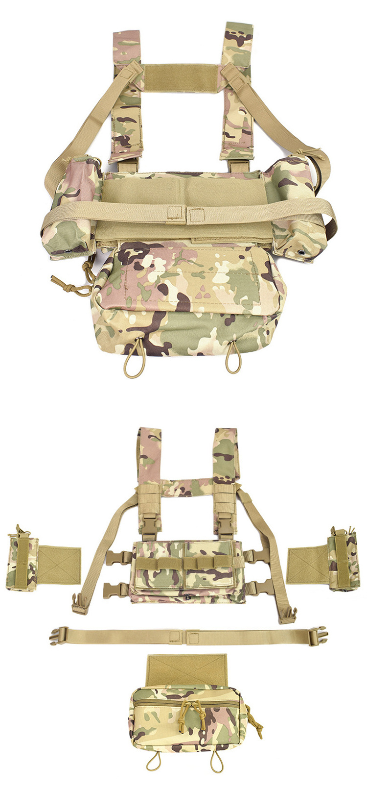 KIANG Polyester Tactical Chest Rig Hunting Vest Series MK3 Shooting Equipment Tactical Gear Tactical Combat Chest Rig