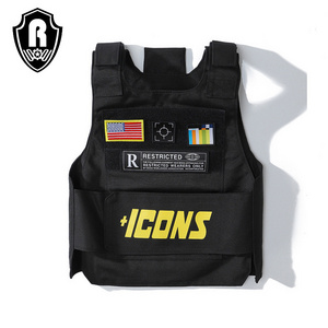 Icons Gilet CS Vest Tactical Hip hop Rapper FASHION VEST Outerwear Men's Fashion Tactical Jacket Vest