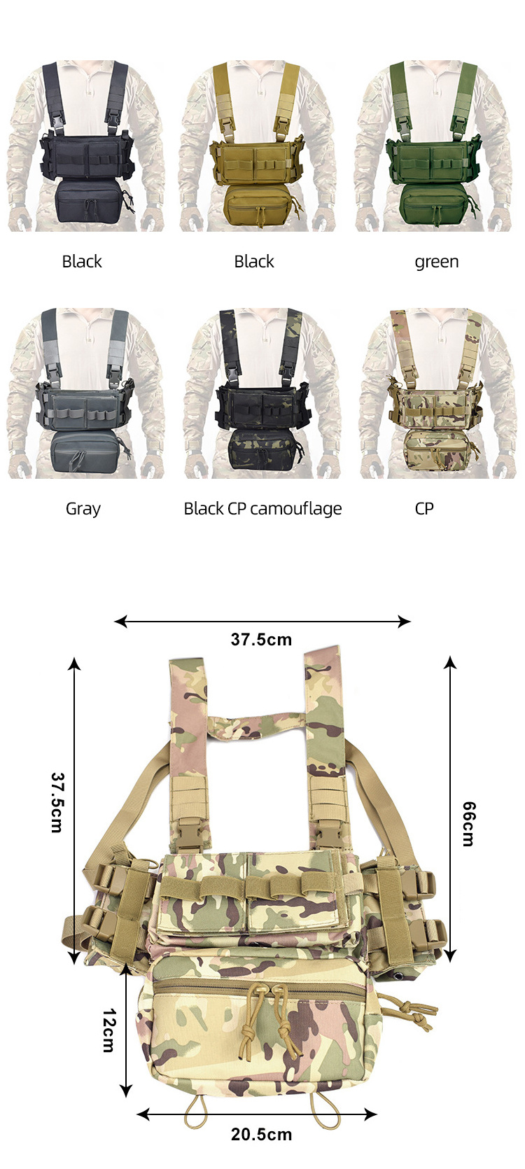 KIANG Polyester Tactical Chest Rig Hunting Vest Series MK3 Shooting Equipment Tactical Gear Tactical Combat Chest Rig