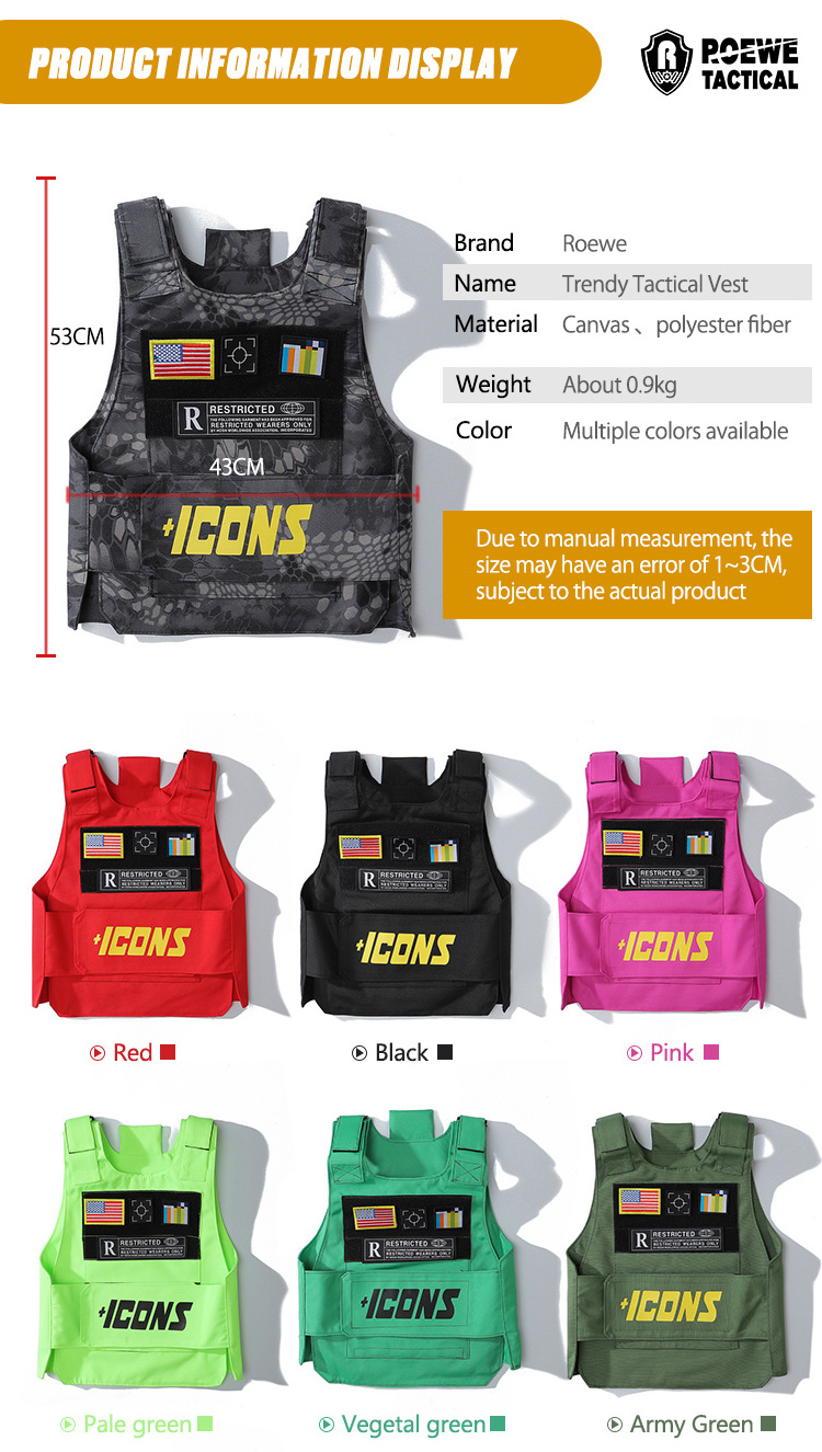 Custom Logo Outdoor Vests Combat Tactical Waistcoat Training Tactical Vest For Man