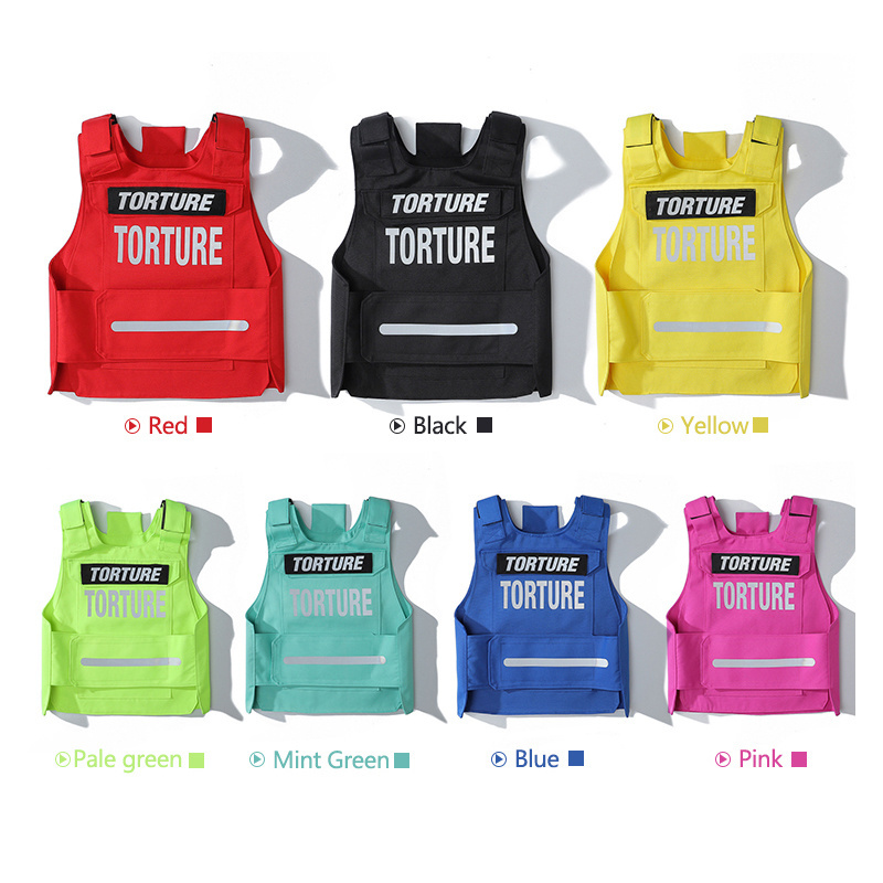 Torture Fashion Waterproof Outdoor Rap Hip-Hop Tactical Vest Cycling Men Vests Carrying Steel Plate