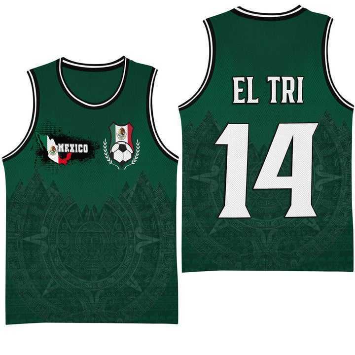 Retro Mexico El Tri Football Basketball Jersey Custom Logo Uniforms Wholesale Sublimation Reversible Men Vest Tshirts Quick Dry