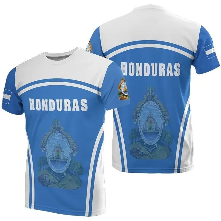 Custom Honduras Coat Of Arms Summer Essential T Shirt For Men Dropshipping High Quality T Shirt Oversized T Shirt Popular