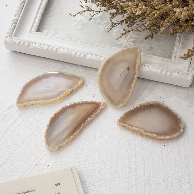 Wholesale Natural Different Colors Quartz Coaster Crystal Agate Stone Slices