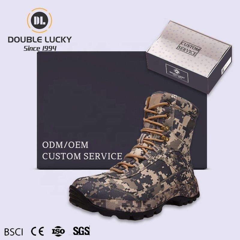 Kick Ground Botas De Caza High Quality Factory Outdoor Boots Men Wear-resisting Waterproof Camouflaged Men's Hunting Boots