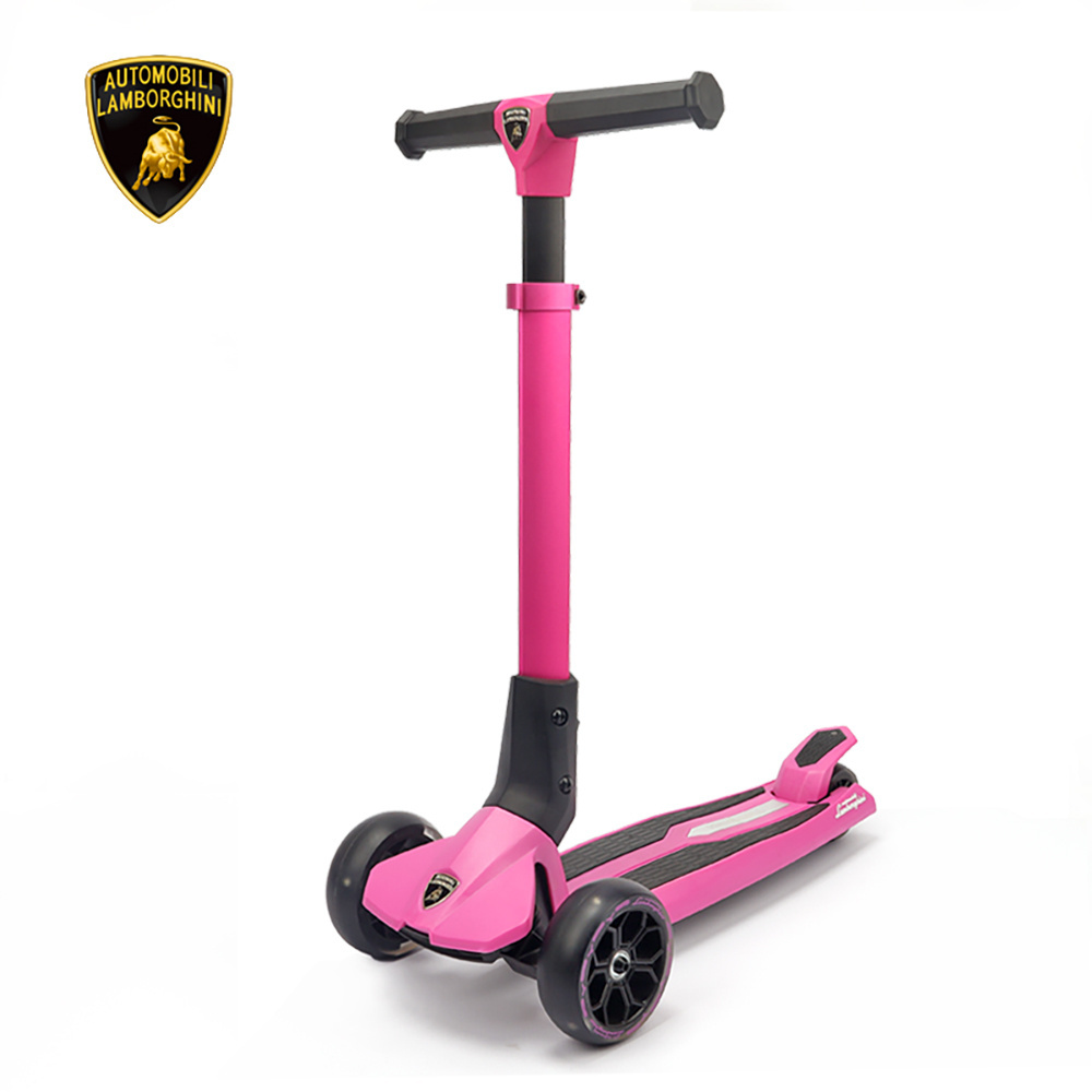 Licensed Lamborghini Kids Scooter 3-10 Years Old Children Scooter with 4 Height Adjustable Extra Wide Deck