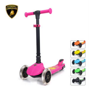 3 Wheels Kids Scooter Licensed Lamborghini Kick Scooter for Kids with Ligh-up Wheels