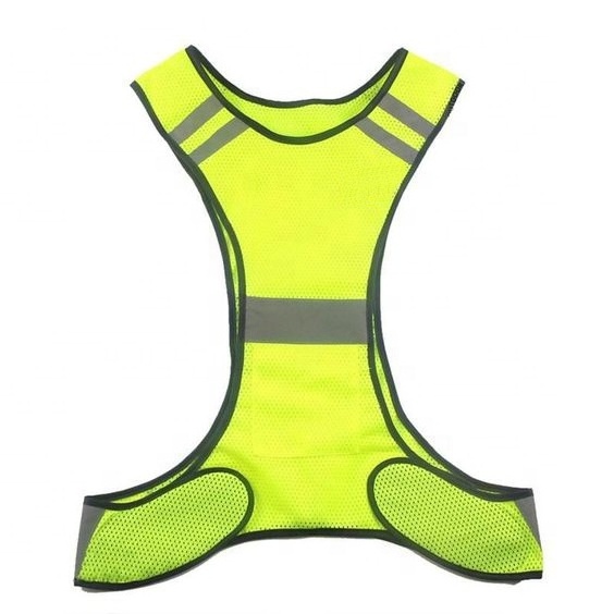 Custom Reflective Running Gear With Pocket For Men Kids Safety Reflective Vests High Visibility Night Running Safety Vest