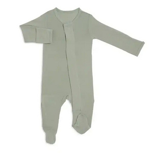 Baby Boy 100% Organic Footie With Feet In Footed Infant Baby Girls Magnetic Cotton Clothing Me Baby Romper Pajamas