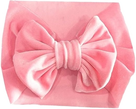 Hair Accessories big bow Soft Elastic Various Color Nylon Headband headbands for Baby Girls