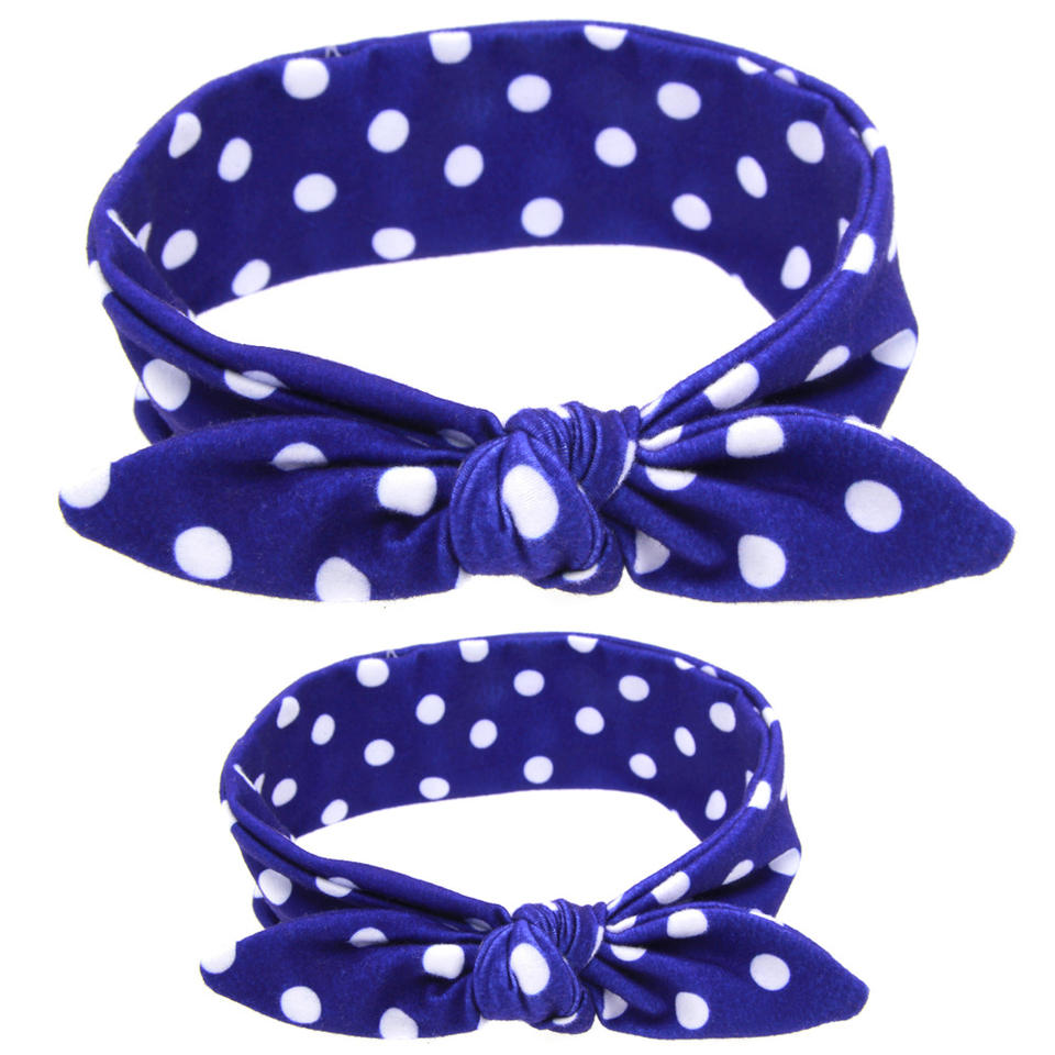 kids Big Soft Elastic Headband Printed Head Wrap 100% Cotton Fabric Baby Ribbon Headbands