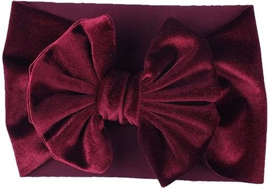 Hair Accessories big bow Soft Elastic Various Color Nylon Headband headbands for Baby Girls