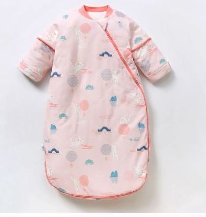 new arrival customized soft birds printing Breathable Baby Sleep Sack Organic Cotton Baby Sleeping Bag