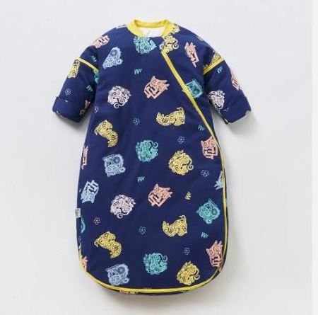 new arrival customized soft birds printing Breathable Baby Sleep Sack Organic Cotton Baby Sleeping Bag