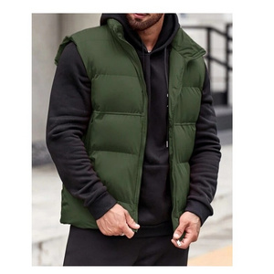 men polyester tank top customized singlets high quality wholesales puffer vest