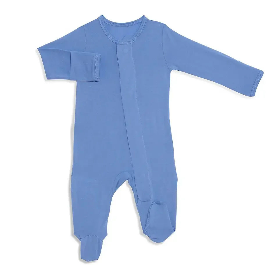 Baby Boy 100% Organic Footie With Feet In Footed Infant Baby Girls Magnetic Cotton Clothing Me Baby Romper Pajamas