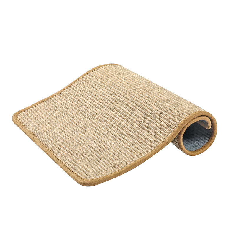 Cat Scratching Mat with Adhesive Hook Tape, Stick on Couch as Cat Scratch Furniture Protector