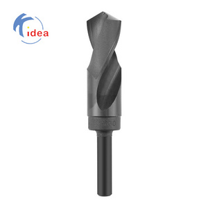 Factory wholesale reduced shank twist drill bit titanium plated high speed steel twist drill bit