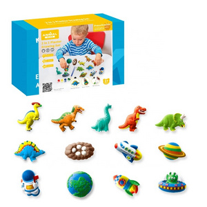 Kidewan Space & Dinosaur Models Kids Arts And Crafts Set Diy Drawing Toys Kit For Boys and Girls Coloring Educational Gifts