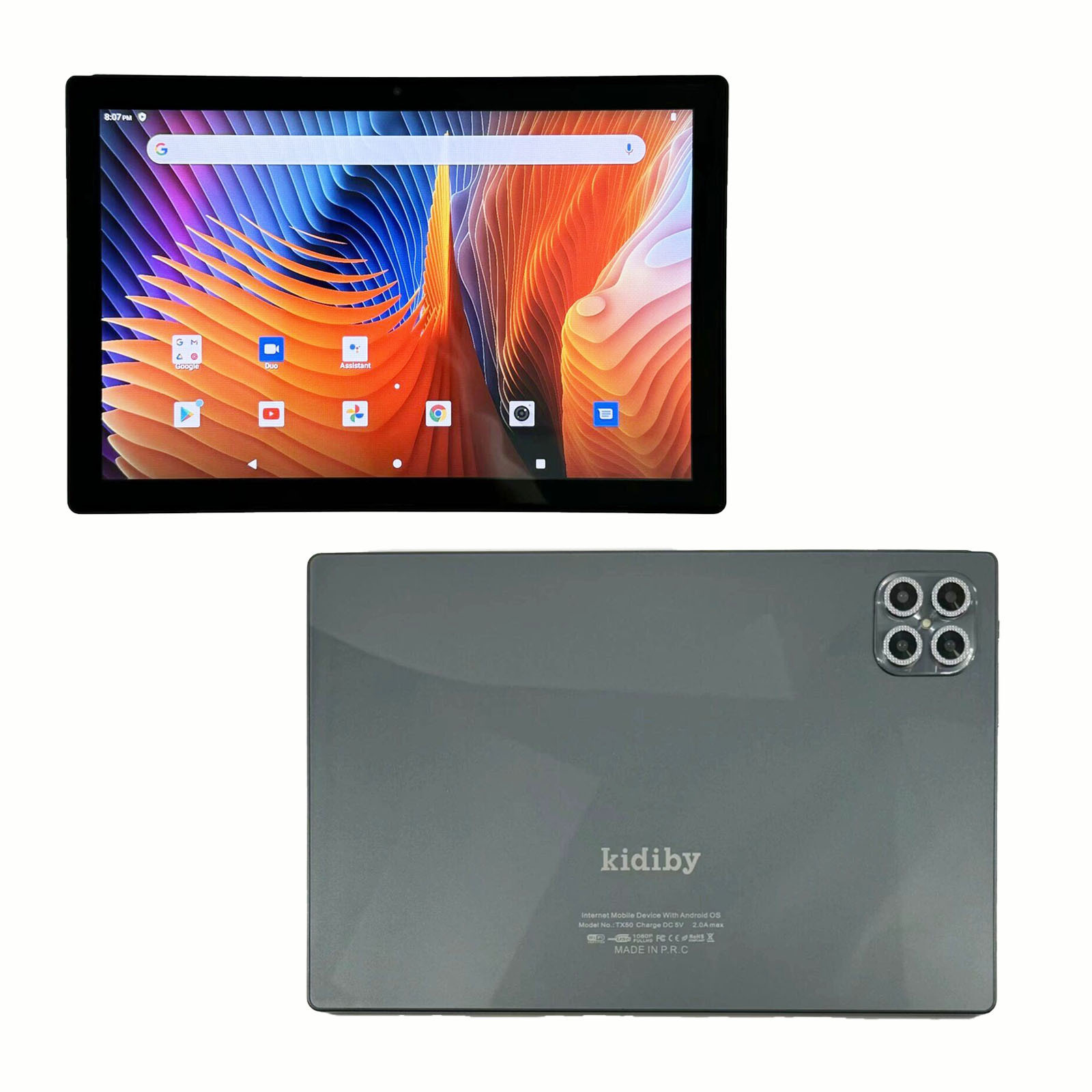 Kidiby 10.1 Inch IPS Android Tablet GSM With Keyboard 4GB+64GB Tablet Pc Garming Educational Business