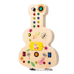 wooden Led Light Switch Control Board Parish Activities Sensory Games Fidget Sensory Toys For Autistic Children Kids