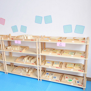 Additive Layer Wooden Montessori Bookshelf Kindergarten Learning Tool Display Bookshelves Bookcases Bookstore Library Bookshelf