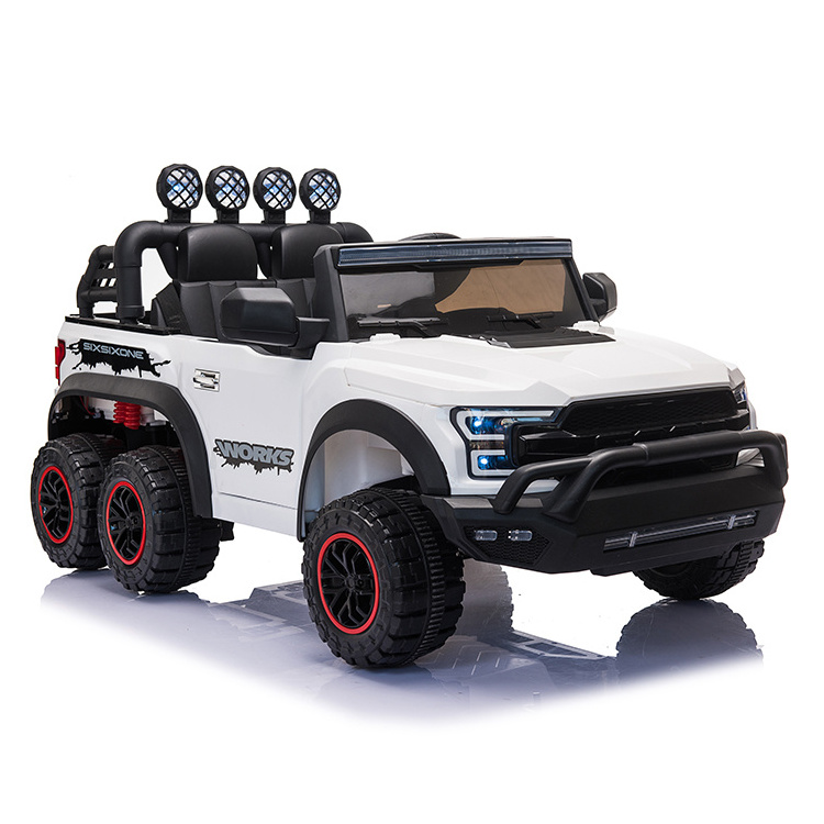 Six Wheel Child Electric Truck Car 12V Battery With Parental Remote Controller Power Display