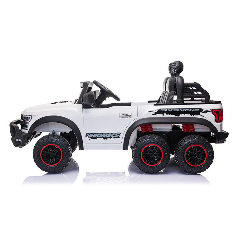 Six Wheel Child Electric Truck Car 12V Battery With Parental Remote Controller Power Display