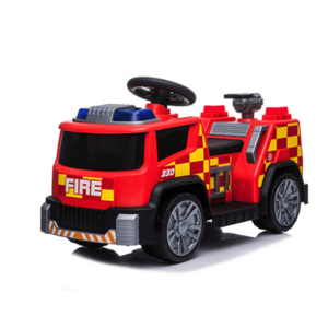 2022 New Fire Truck With Alarm Light Alarm Song Kids Police Ride On Cars Electric Toy Battery Powered Cars Red