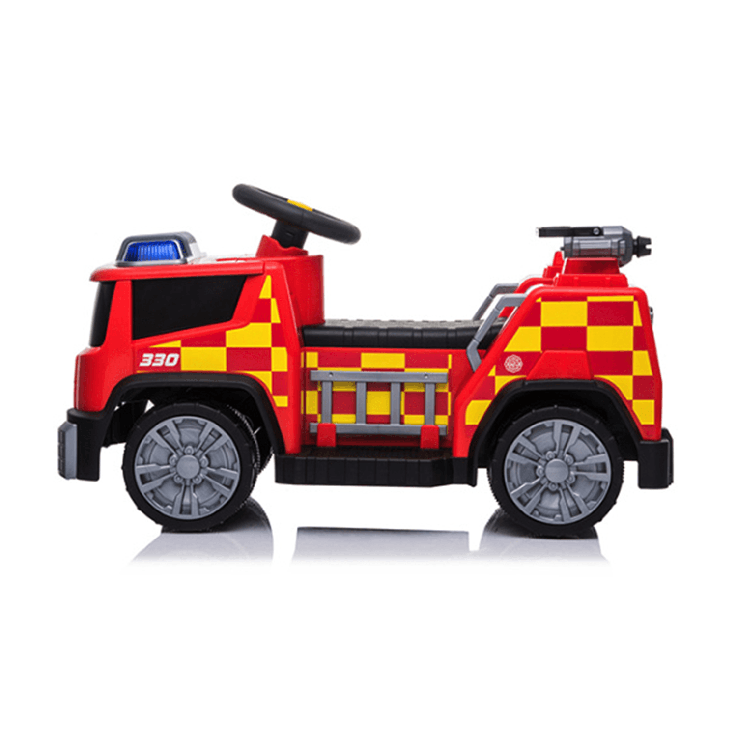 2022 New Fire Truck With Alarm Light Alarm Song Kids Police Ride On Cars Electric Toy Battery Powered Cars Red