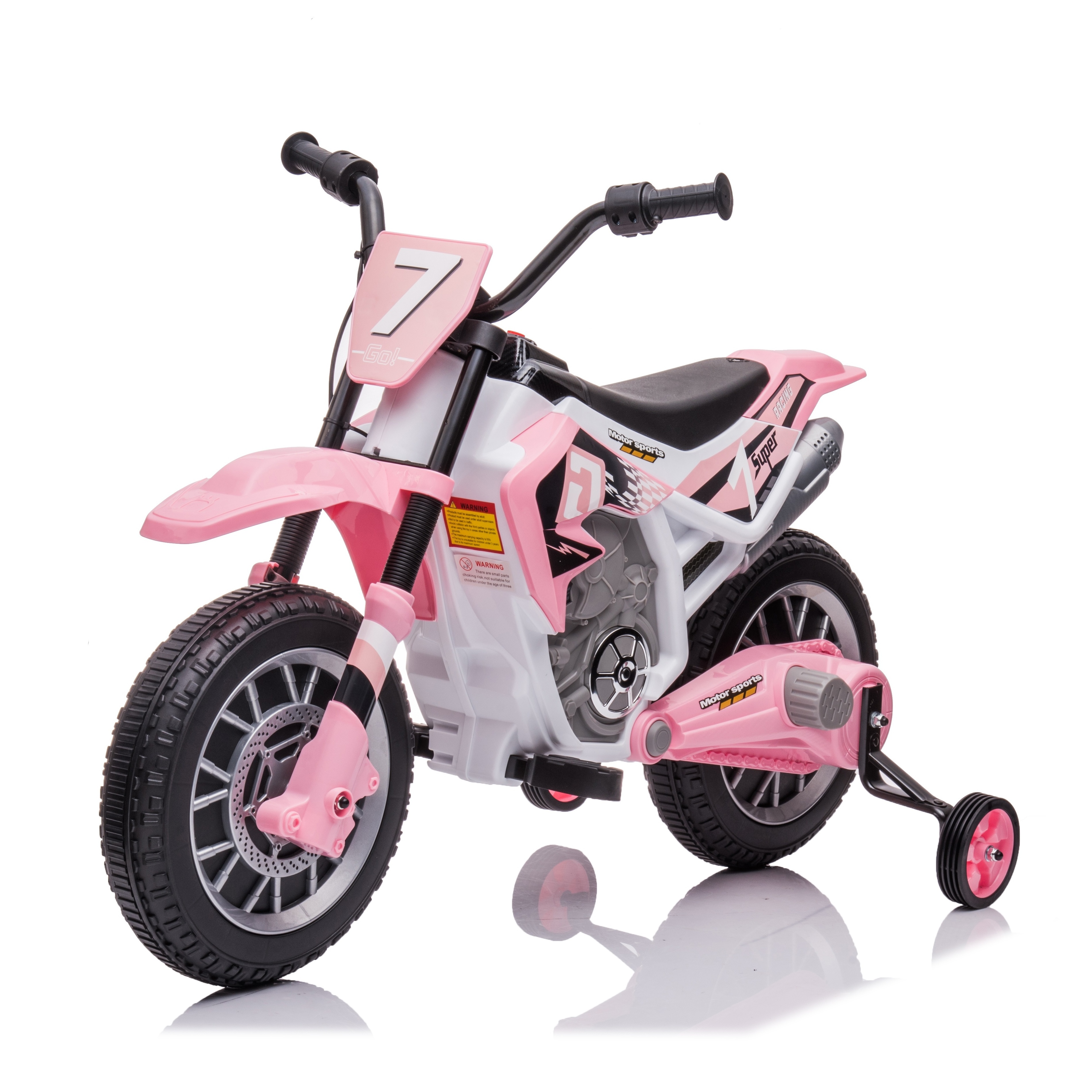 2022 New Design Child Electric Motorcycle With Training Wheels Popular Electric Ride On Car For Kids Pink Battery Powered 12v