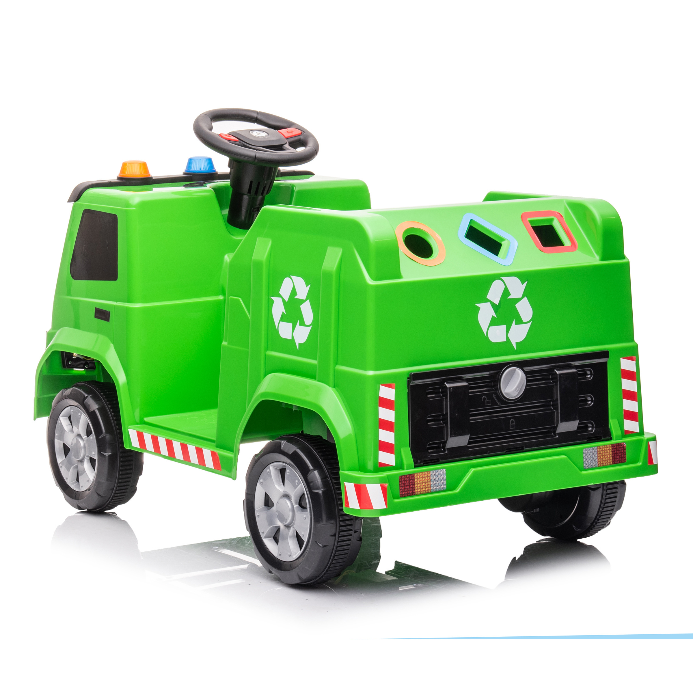 2022 New MINI Electric Garbage Truck For Kids 12V Child Ride On Car Yellow Blue Green Battery Car