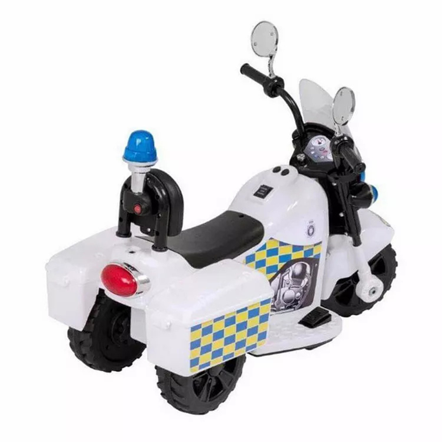 2022 New Child Electric Police Motorcycle White Red Kids Pink Ride On Cars Battery Powered Toy Cars