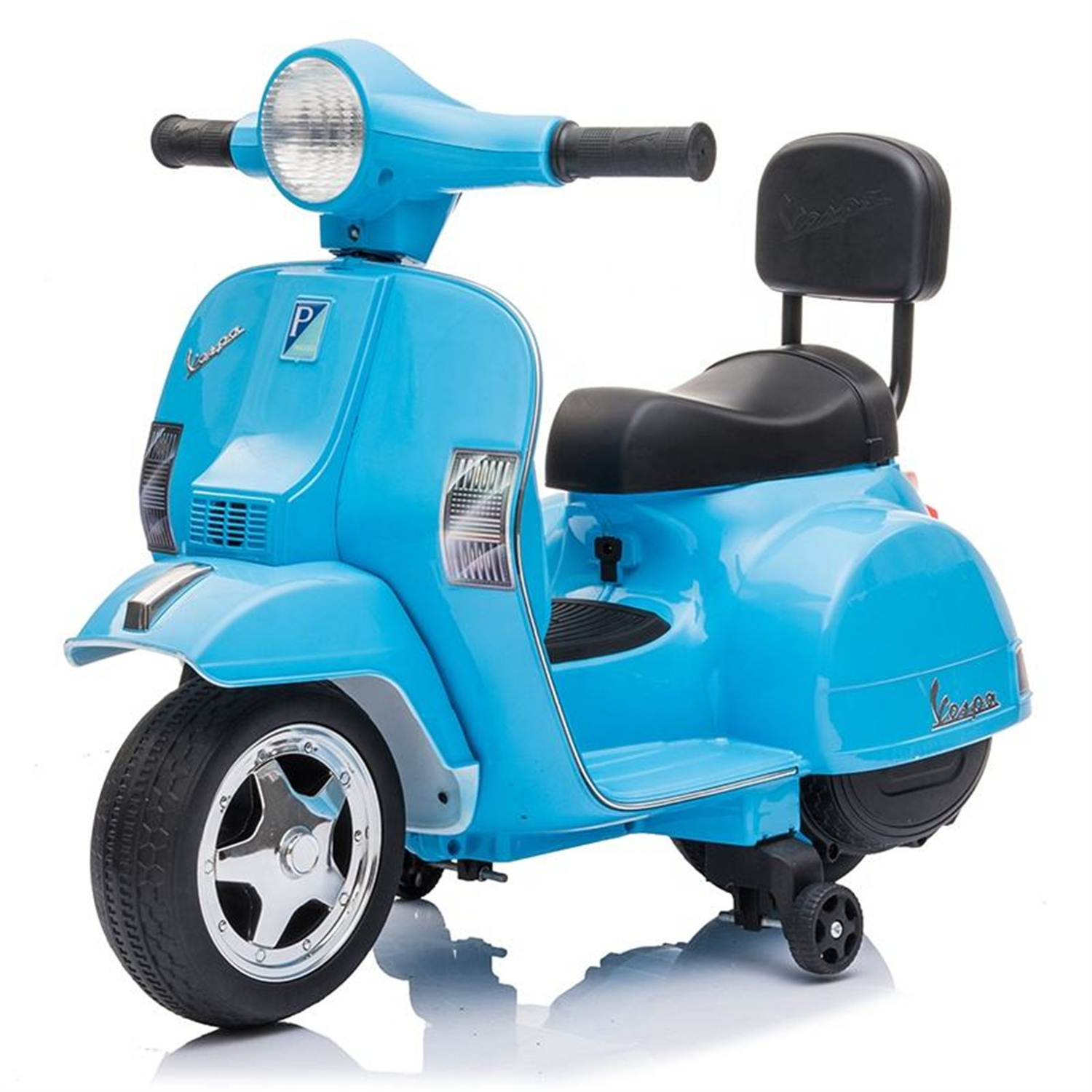 Low Price Small Size Official License VESPA PX150 Kids Electric Motorcycle Child Ride On Car Power Battery