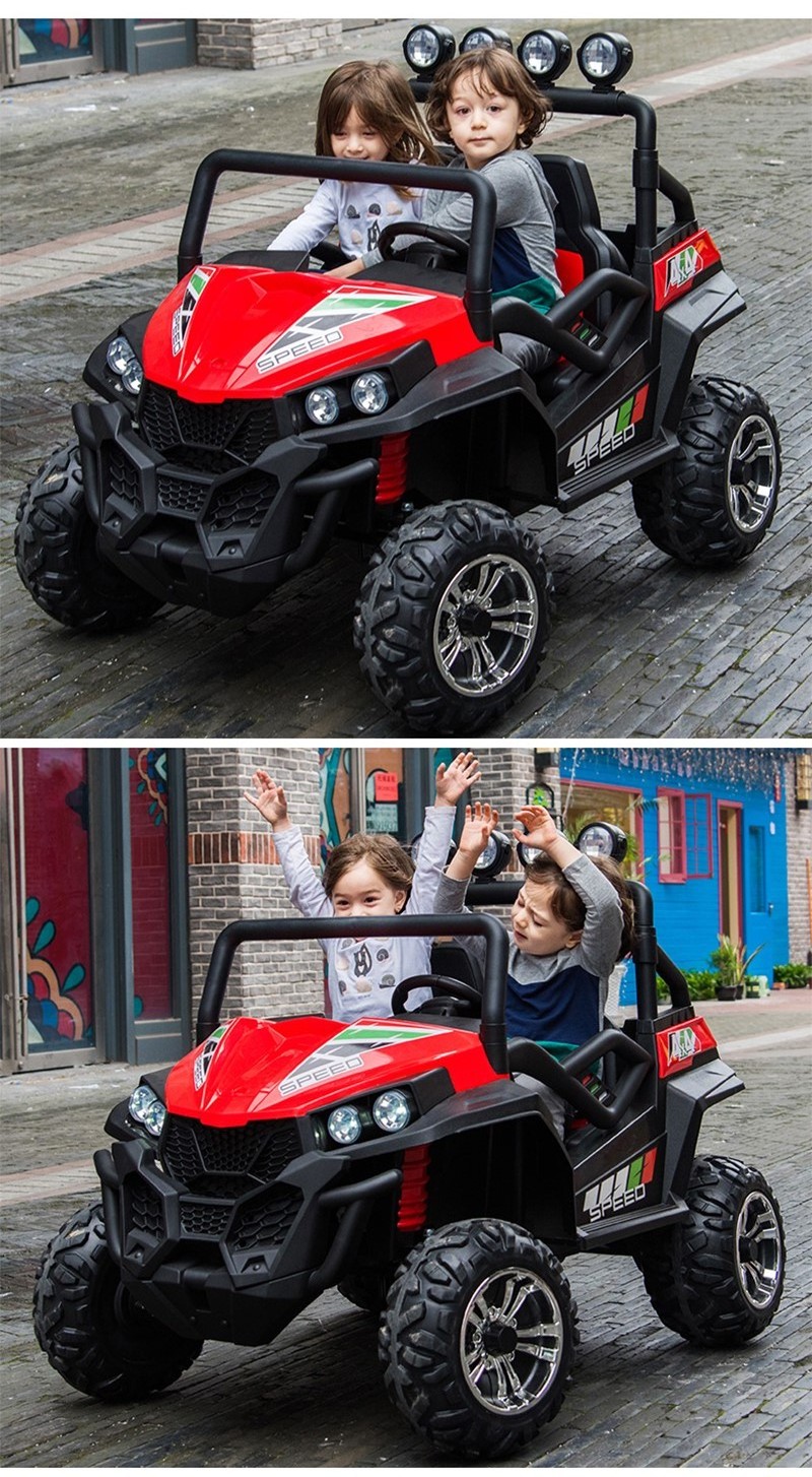 Powerful kids electric cars mx 4X4 buggy 2.4G remote two seats 24v battery big kids ride on UTV