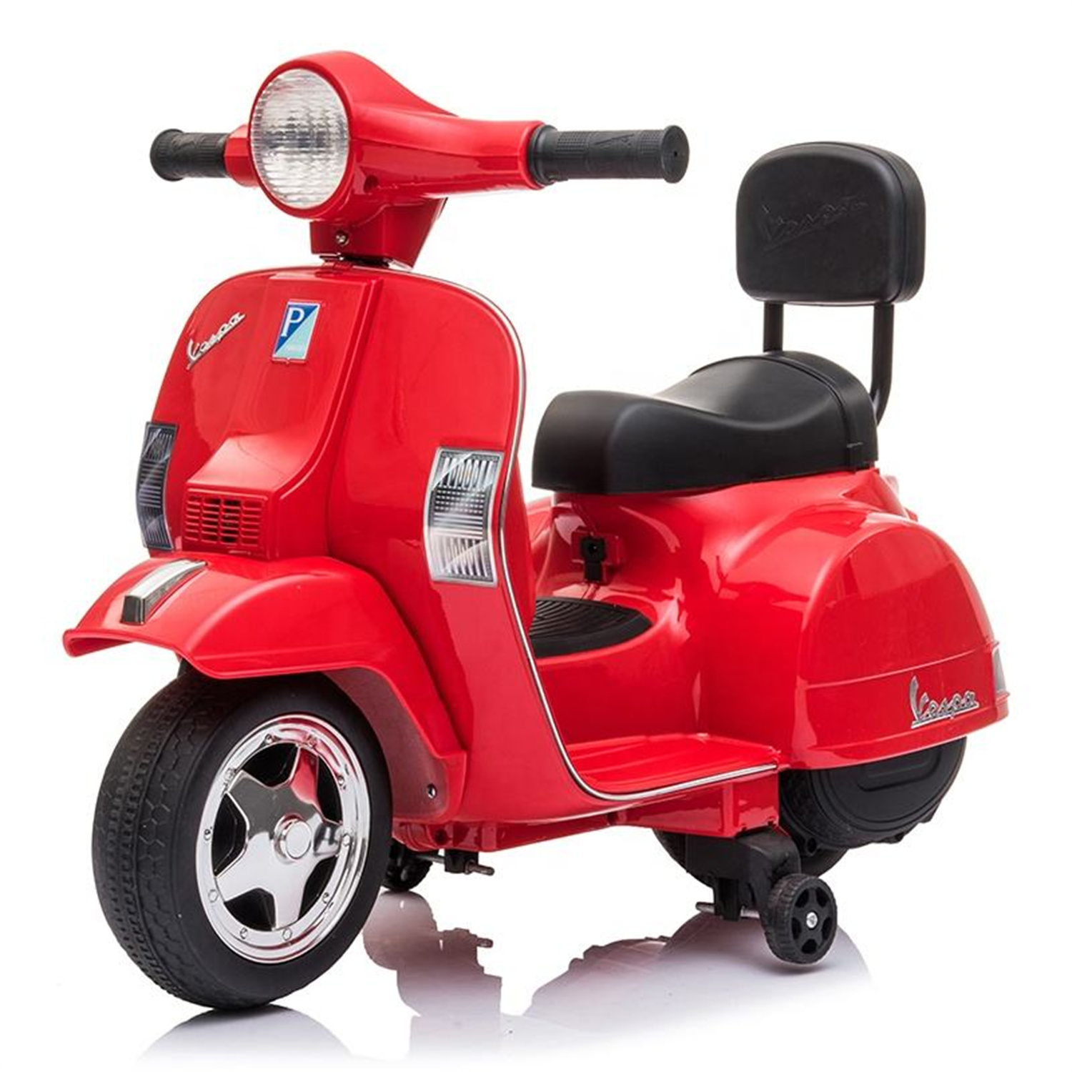 Low Price Small Size Official License VESPA PX150 Kids Electric Motorcycle Child Ride On Car Power Battery