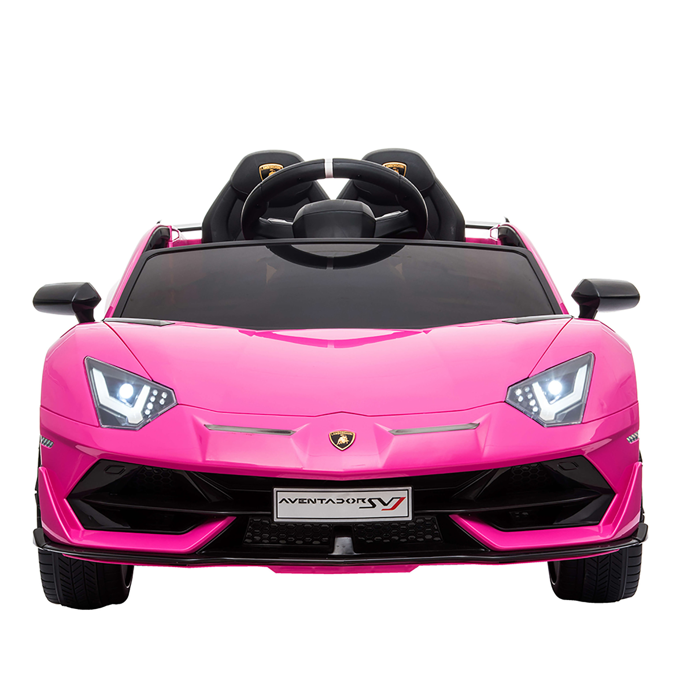 2022 New Licensed Lamborghini SVJ Two-Seat Electric Children Car Battery Powered Ride On Car For Kids Green Pink