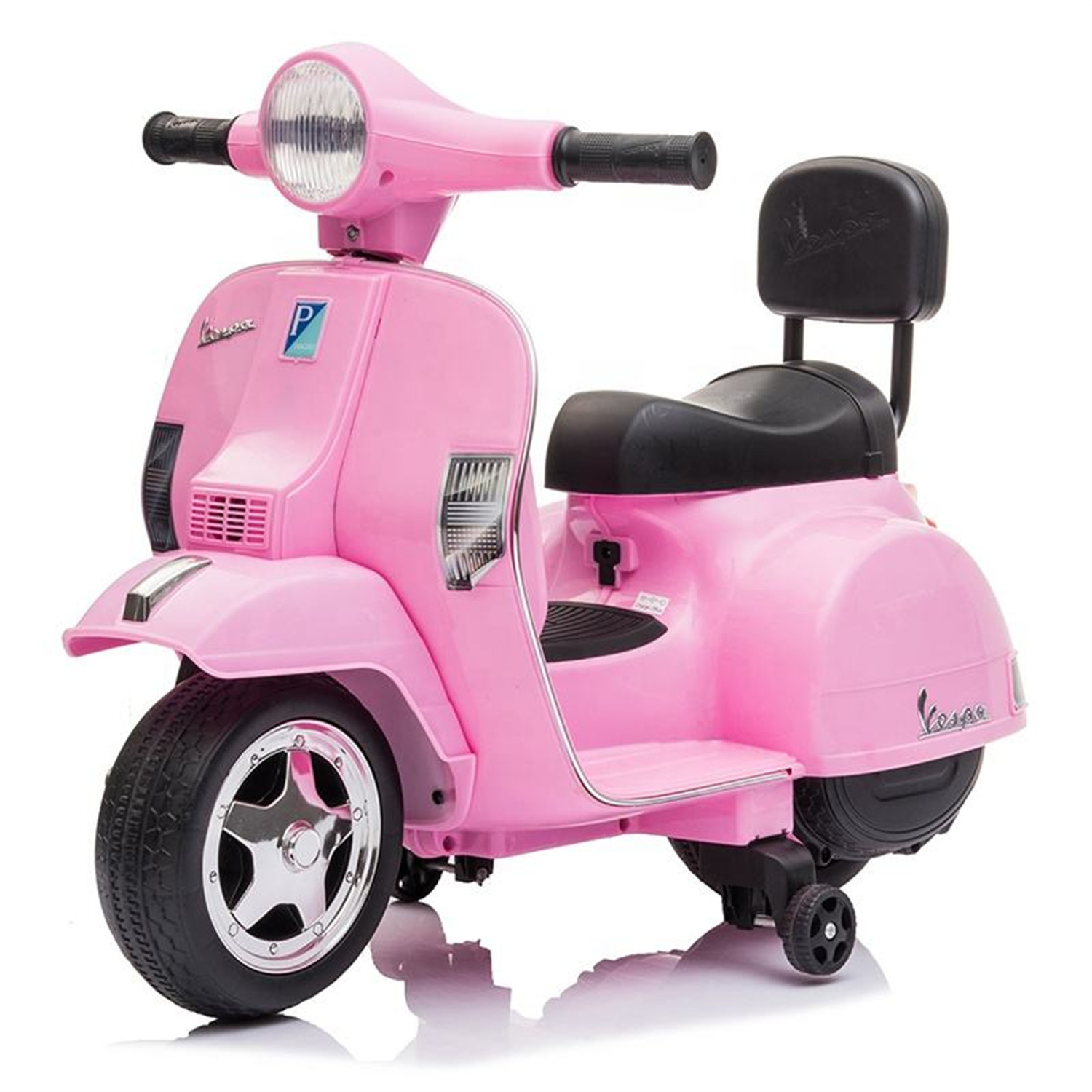 Low Price Small Size Official License VESPA PX150 Kids Electric Motorcycle Child Ride On Car Power Battery