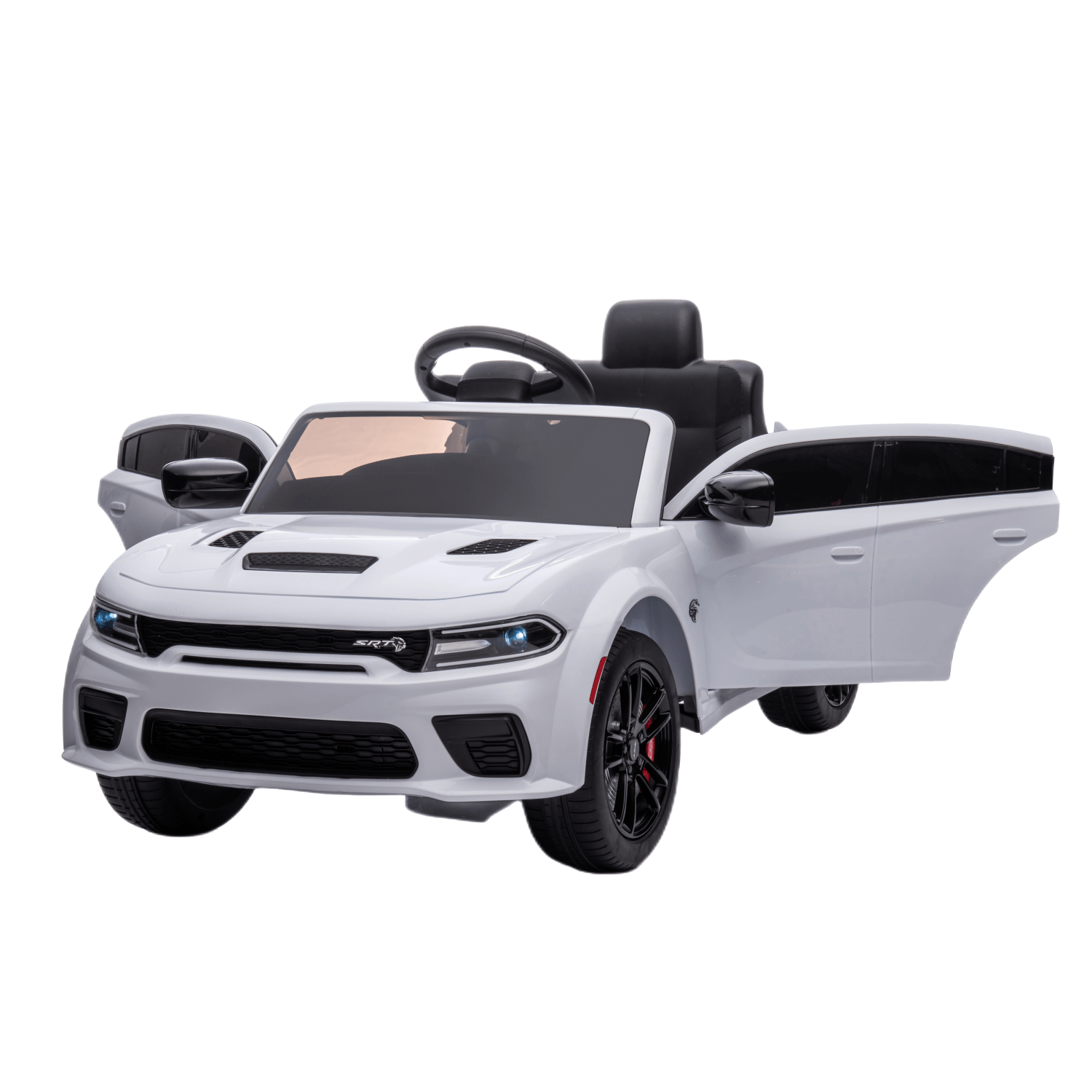 Licensed Dodge Charger Srt Hellcat Red Eyes Wide body children toy car ride on car for kids to drive