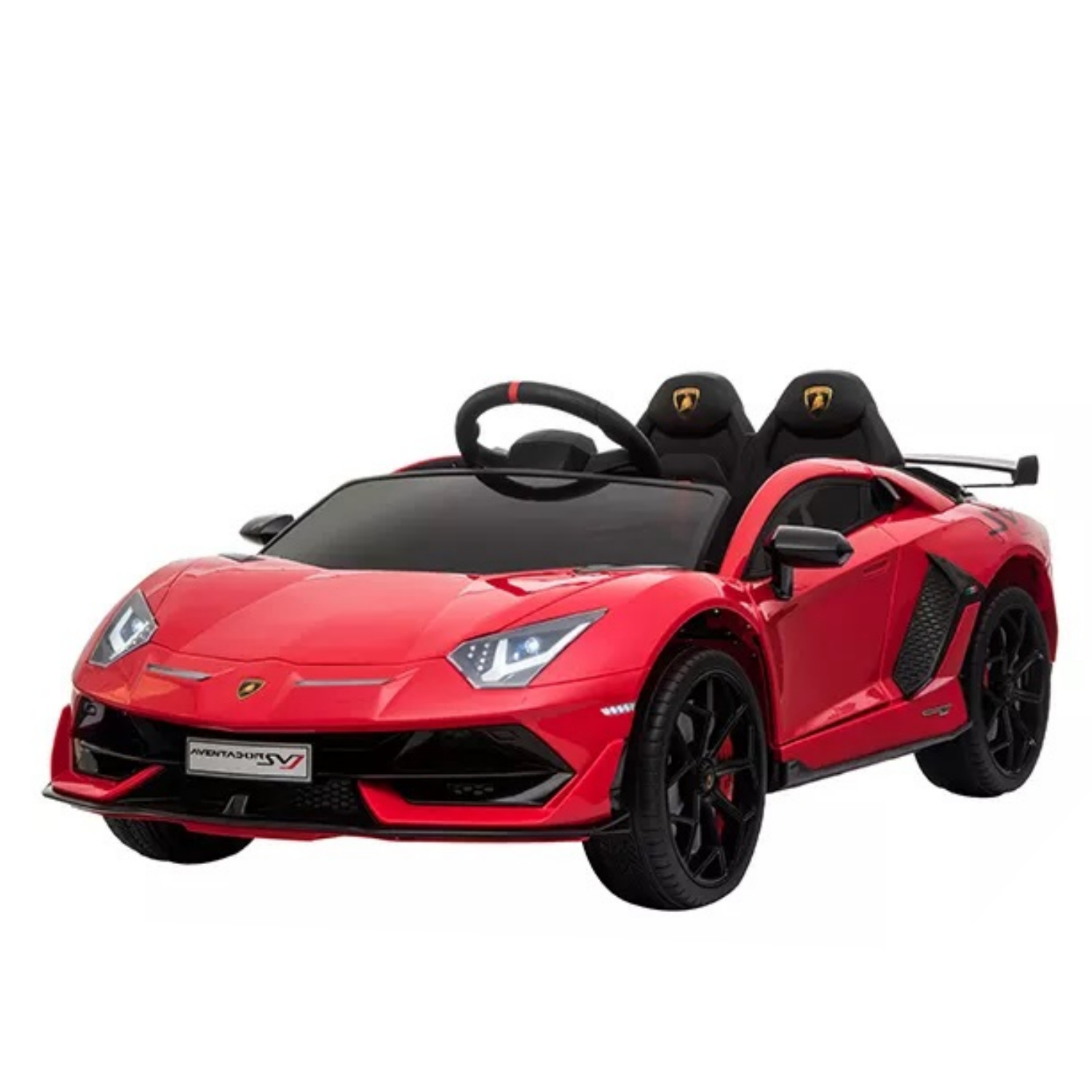 2022 New Licensed Lamborghini SVJ Two-Seat Electric Children Car Battery Powered Ride On Car For Kids Green Pink