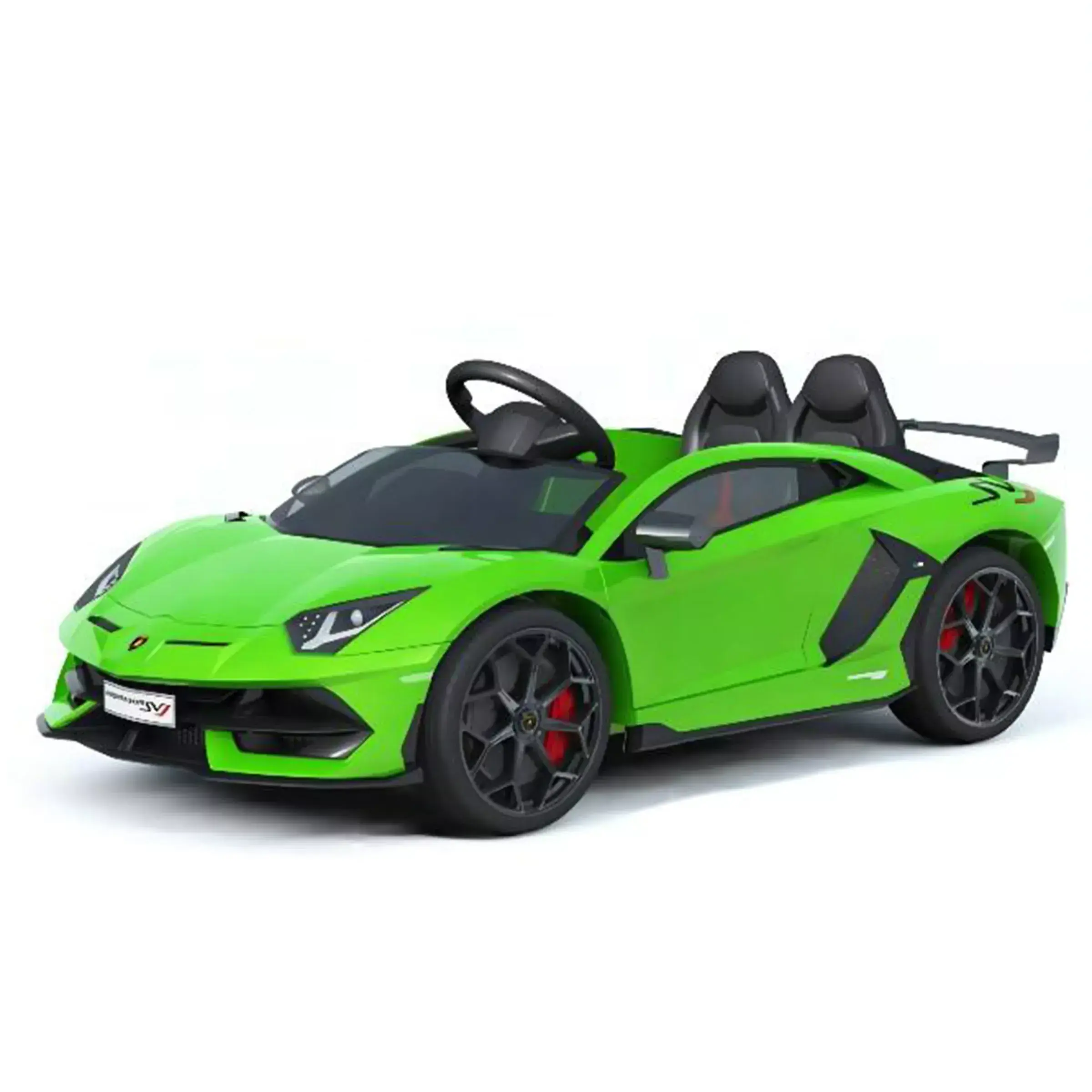 2022 New Licensed Lamborghini SVJ Two-Seat Electric Children Car Battery Powered Ride On Car For Kids Green Pink