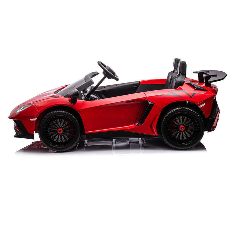 24V Licensed Lamborghini Aventador SV Two-seat Electric Kids Car With Brushless Motor Parent-child Car